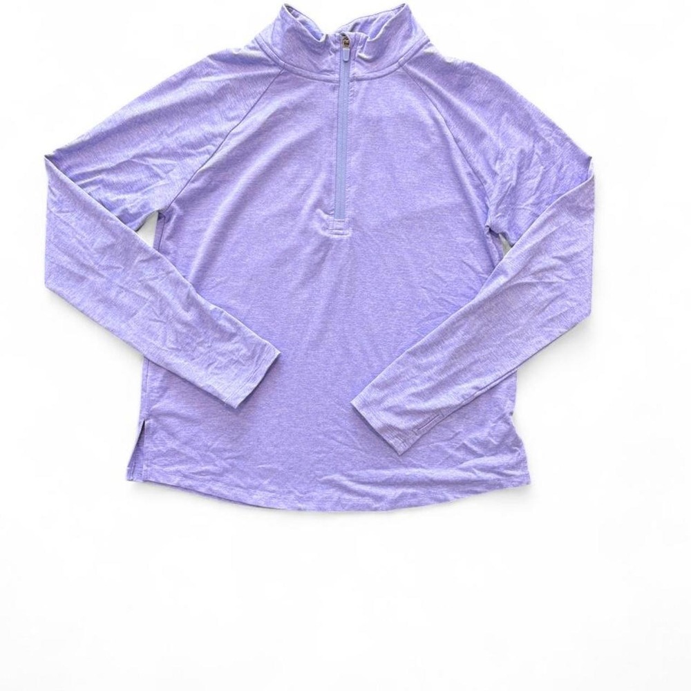 🩷$3 BUNDLED- Lavender Athletic Works Girls Quarter Zip